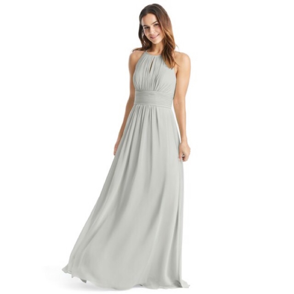 Azazie Bonnie Dress in silver